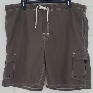 PACIFIC SCENE Quick Dry Beach Board Shorts Swim Trunk with Pockets size L